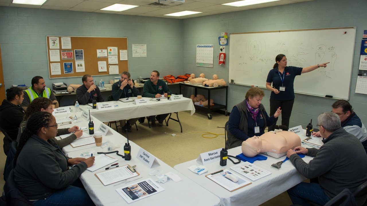 Classroom emergency training