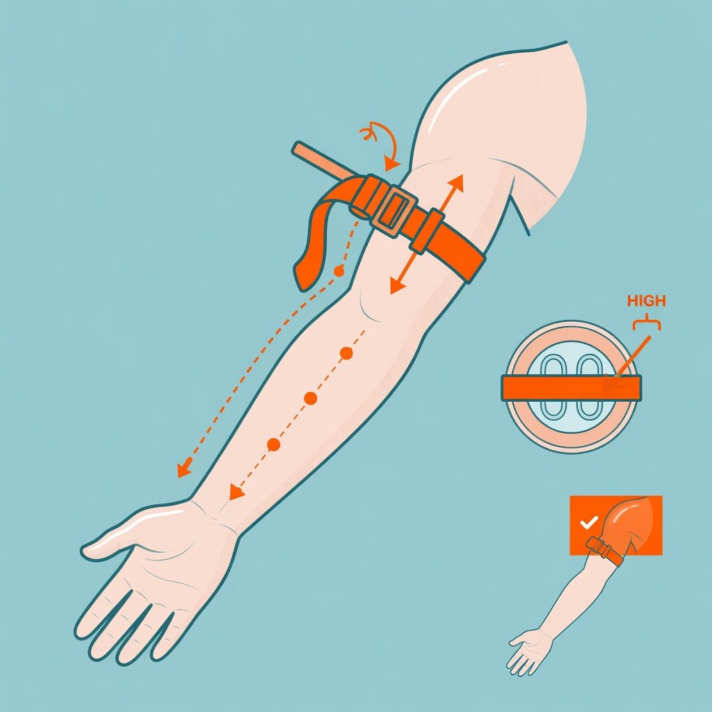 Hemorrhage control educational diagram
